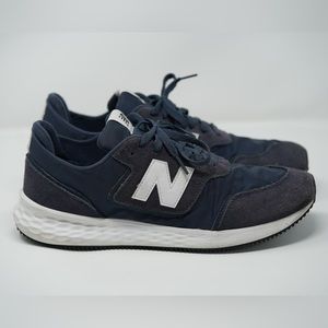 New Balance X70 running shoe, Navy/White, Size 12